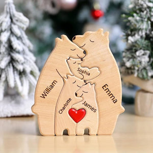 Wooden Bears Family Puzzle