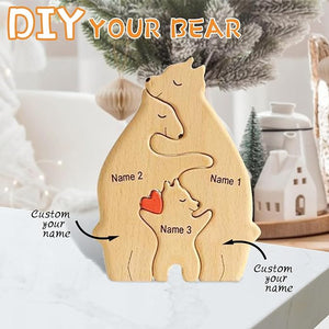 Wooden Bears Family Puzzle