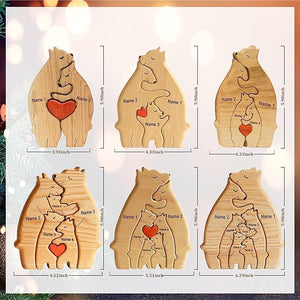 Wooden Bears Family Puzzle