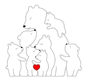 Wooden Bears Family Puzzle