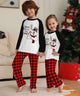 Christmas Printed Home Wear Santa Head Pattern Parent-child Wear Set