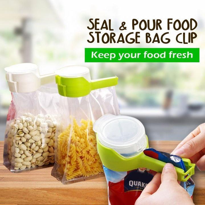 Bag Clips For Food, Food Storage Sealing Clips With Pour Spouts, Kitchen  Chip Bag Clips, Plastic Sealer Clips, Great For Kitchen Food Storage And  Organization - Temu