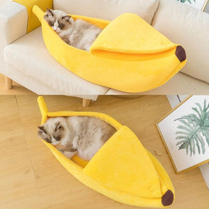 (🔥Christmas pre-sale 30% OFF)Banana Pet Bed House
