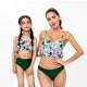 Dark Green Bikini Mommy And Me Swimsuit