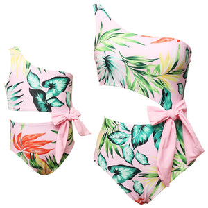 🎉Spring Sale 50% Off - Bowknot One-Piece Backless Mommy and Me Swimsuit