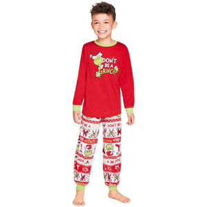 「🔥Holiday Sale - 40% Off」Christmas Grinch Cartoon Print Funny Xmas Family Matching Pajamas Sets