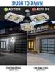 LED Three-Leaf Garage Light