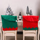 Christmas Chair Back Covers Elf Design Santa Hat