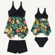 🎉Spring Sale 50% Off - Plus Size Ruffle Floral Print One-Piece Mommy and Me Swimsuit