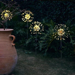 🎇Waterproof Solar Fireworks Lamp🌟Buy More Save More