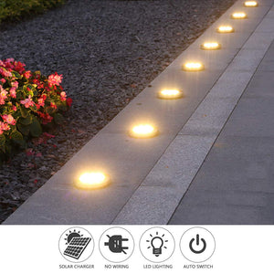 LED Solar Powered Waterproof Ground Lights