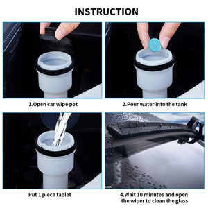 Car Solid Glass Cleaner(10PCS)