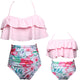 🎉Spring Sale 50% Off - Ruffled Bikini & High Waist Bottom Mommy and Me Swimsuit