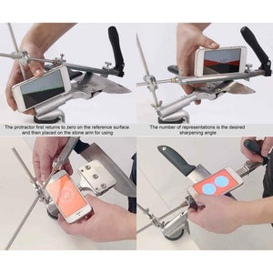 (🎉Semi Annual Sale - 50% Off)BACKITCHENâ„?Knife Sharpener With 7 Whetstones