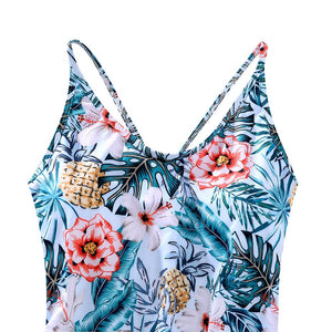 🎉Spring Sale 50% Off - Family Matching Tropical Pineapple Printed Swimsuits