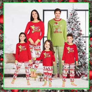 「🔥Holiday Sale - 40% Off」Christmas Grinch Cartoon Print Funny Xmas Family Matching Pajamas Sets