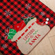 Christmas Plaid Fabric Chair Cover