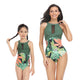 🎉Spring Sale 50% Off - Halter Floral Transparent One-Piece Mommy and Me Swimsuit