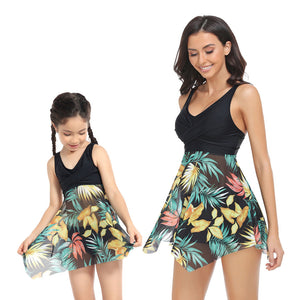 🎉Spring Sale 50% Off - Ruffle Floral Print One-Piece Mommy and Me Swimsuit