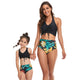 🎉Spring Sale 50% Off - Halter Drawstring Top & Floral Bottom Mommy and Me Swimsuit