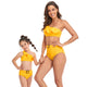 🎉Spring Sale 50% Off - Ruffled Split High Waist Tie Bikini Mommy and Me Swimsuit