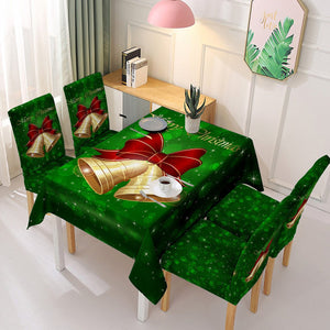 2024 New Christmas Tablecloth Chair Cover set