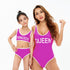 Pink Sports One-piece Mommy And Me Swimsuit