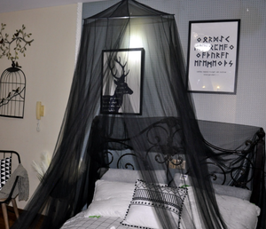 Round Hoop Bed Canopy Mosquito Net