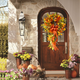 Fall bow outdoor wreath (Thanksgiving promotion)
